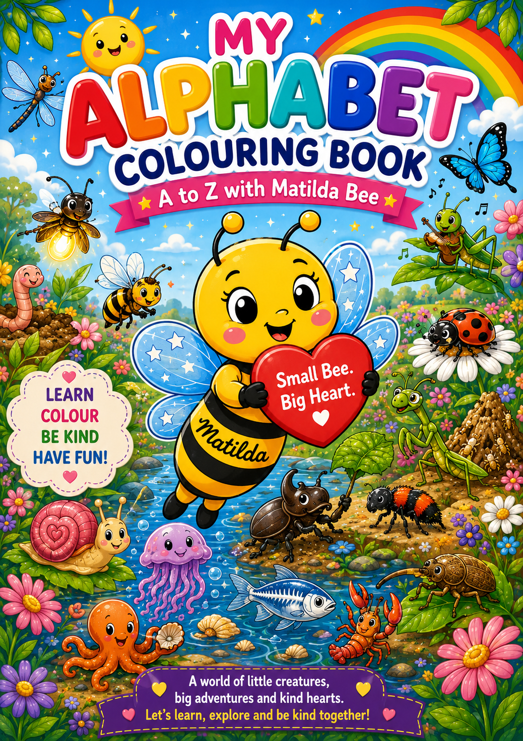 Matilda Bee's A–Z Colouring Book (FREE PDF Download)