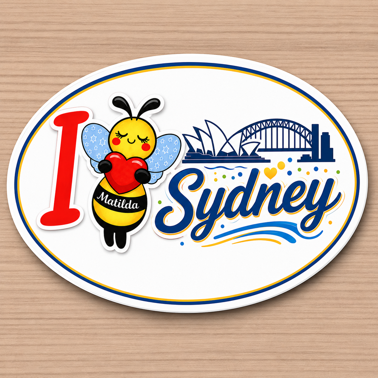 I 🐝 Australia, Sydney & Bondi Beach Sticker Bundle