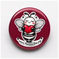 Premium Matilda Bee Fridge Magnet - B&W Edition