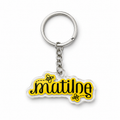 Keychain with Matilda design on a white background