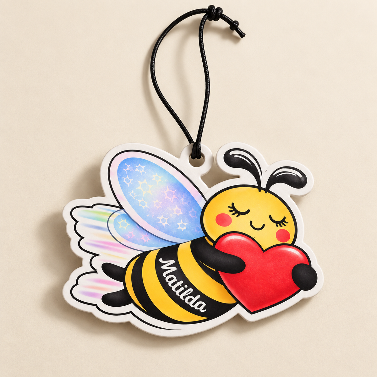 Matilda Bee Hanging Car Air Freshener - Flying Bee