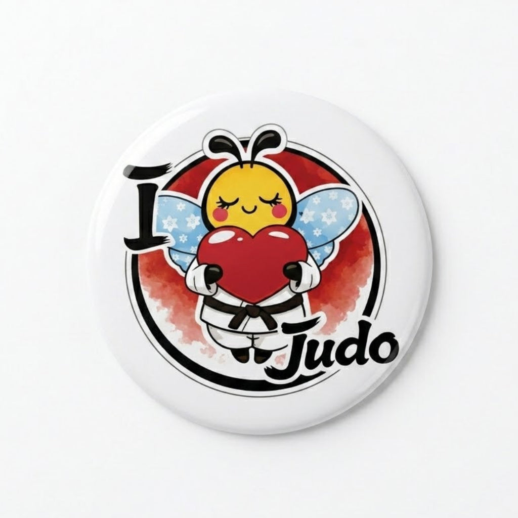 Premium Matilda Bee Fridge Magnet - I Love Judo Edition