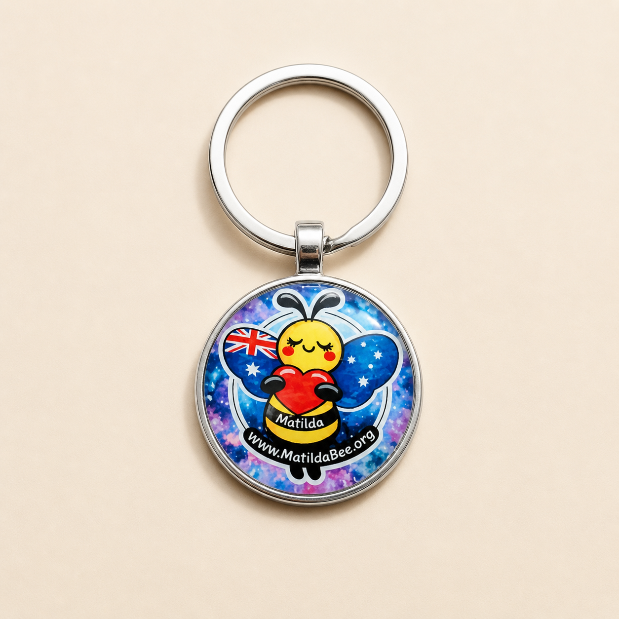 Matilda Bee Keychain – Aussie Wings MatildaBee.org Edition