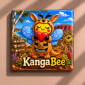 KangaBee - Premium Square Fridge Magnet - The Outback Edition