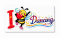 Matilda Bee “I Love Dancing” Fridge Magnet