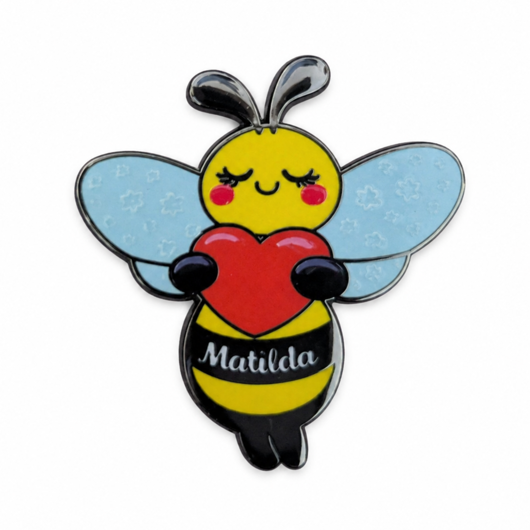 Premium Matilda Bee Lapel Pin – Star Wings Edition