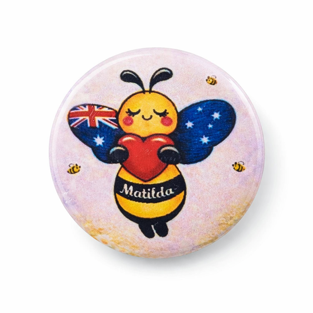 Matilda Bee Pin – Aussie Wings Edition