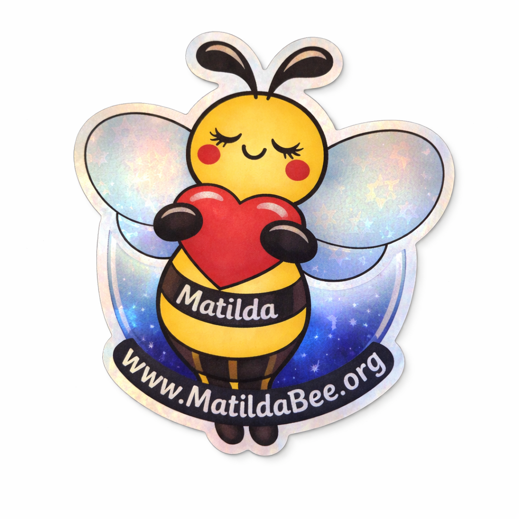 FREE Matilda Bee Holographic Sticker – Star Wings Edition