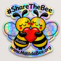 FREE #ShareTheBee Holographic Sticker – Double Bee Edition
