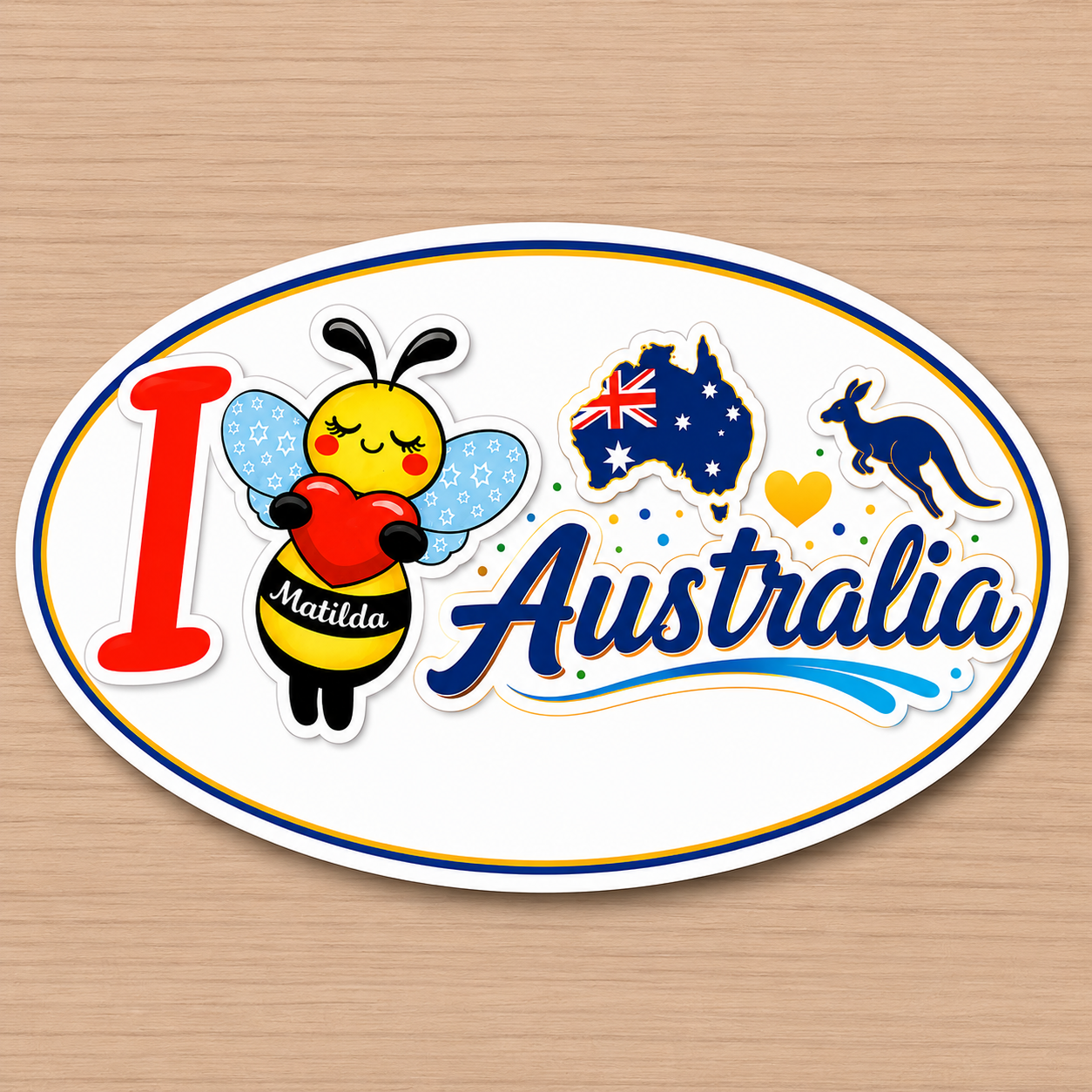 I 🐝 Australia, Sydney & Bondi Beach Sticker Bundle