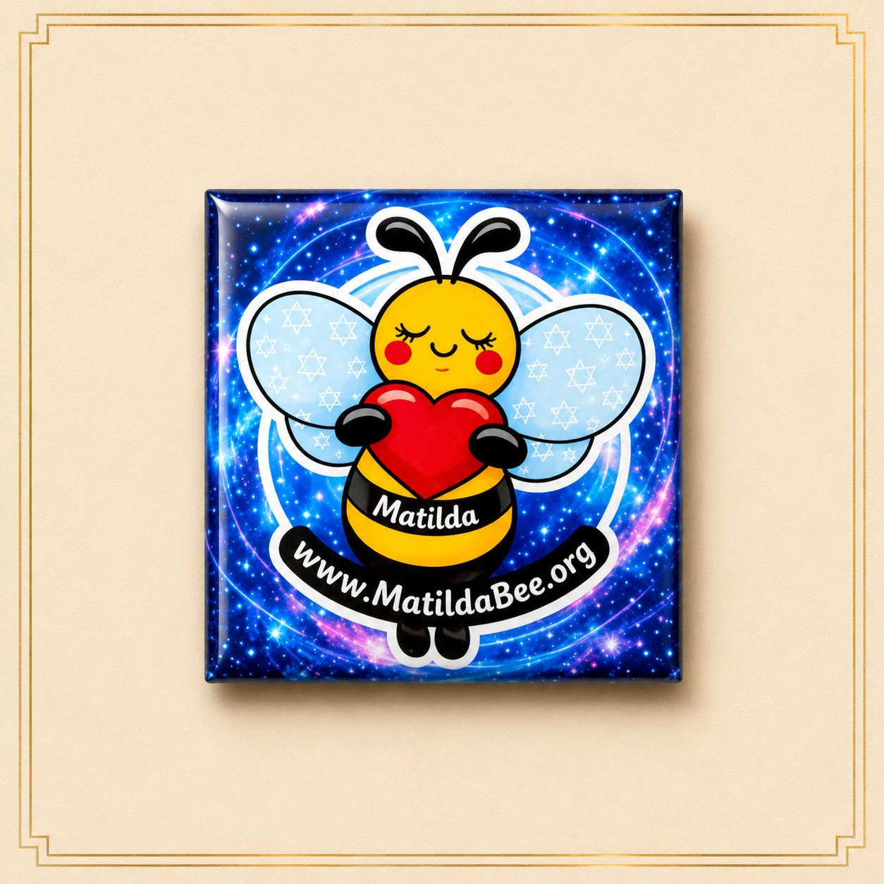 Premium Matilda Bee Fridge Magnet - MatildaBee.org Edition