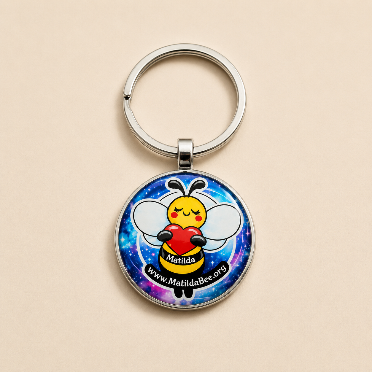 Matilda Bee Keychain – Star Wings MatildaBee.org Edition