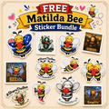 Free Matilda Bee Sticker Bundle