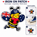 Iron-On Patch - Running Bee - Aussie Wings - City To Surf Edition