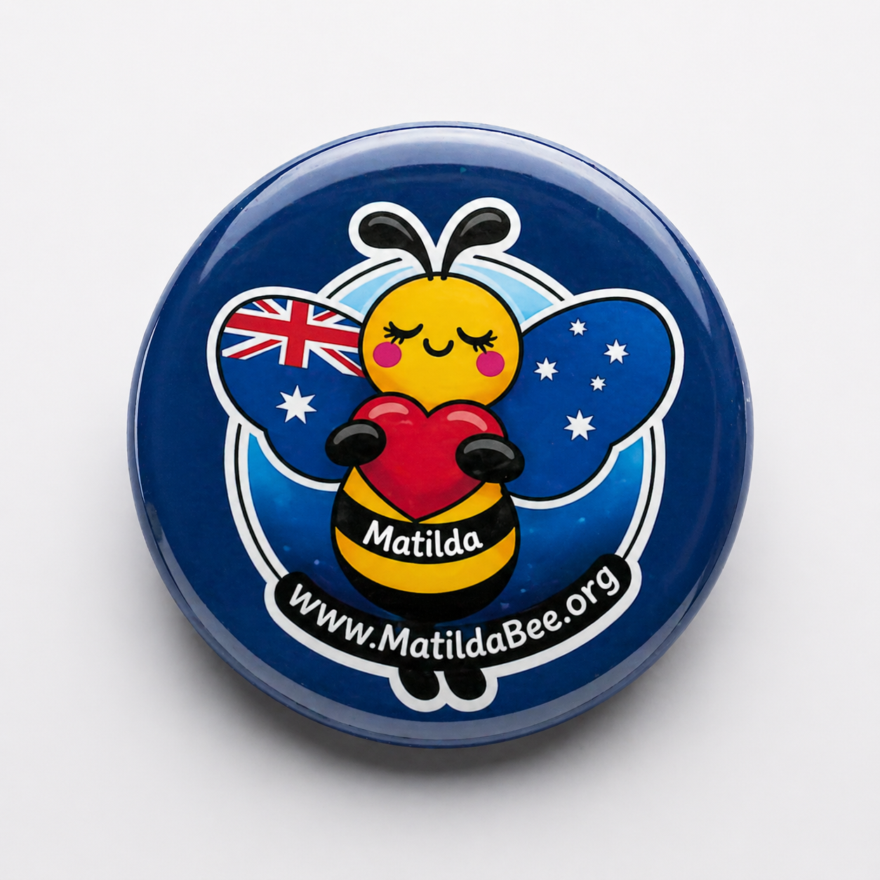 Premium Matilda Bee Fridge Magnet - Aussie Wings Edition