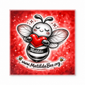 Matilda Bee Magnet – B&W&Red Edition