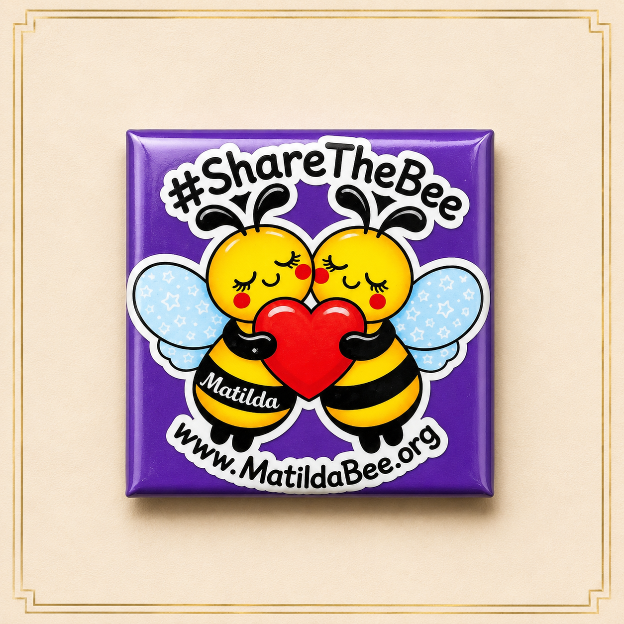 Premium #ShareTheBee Fridge Magnet