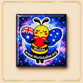 Premium Matilda Bee Fridge Magnet - Aussie Wings - MatildaBee.org Edition