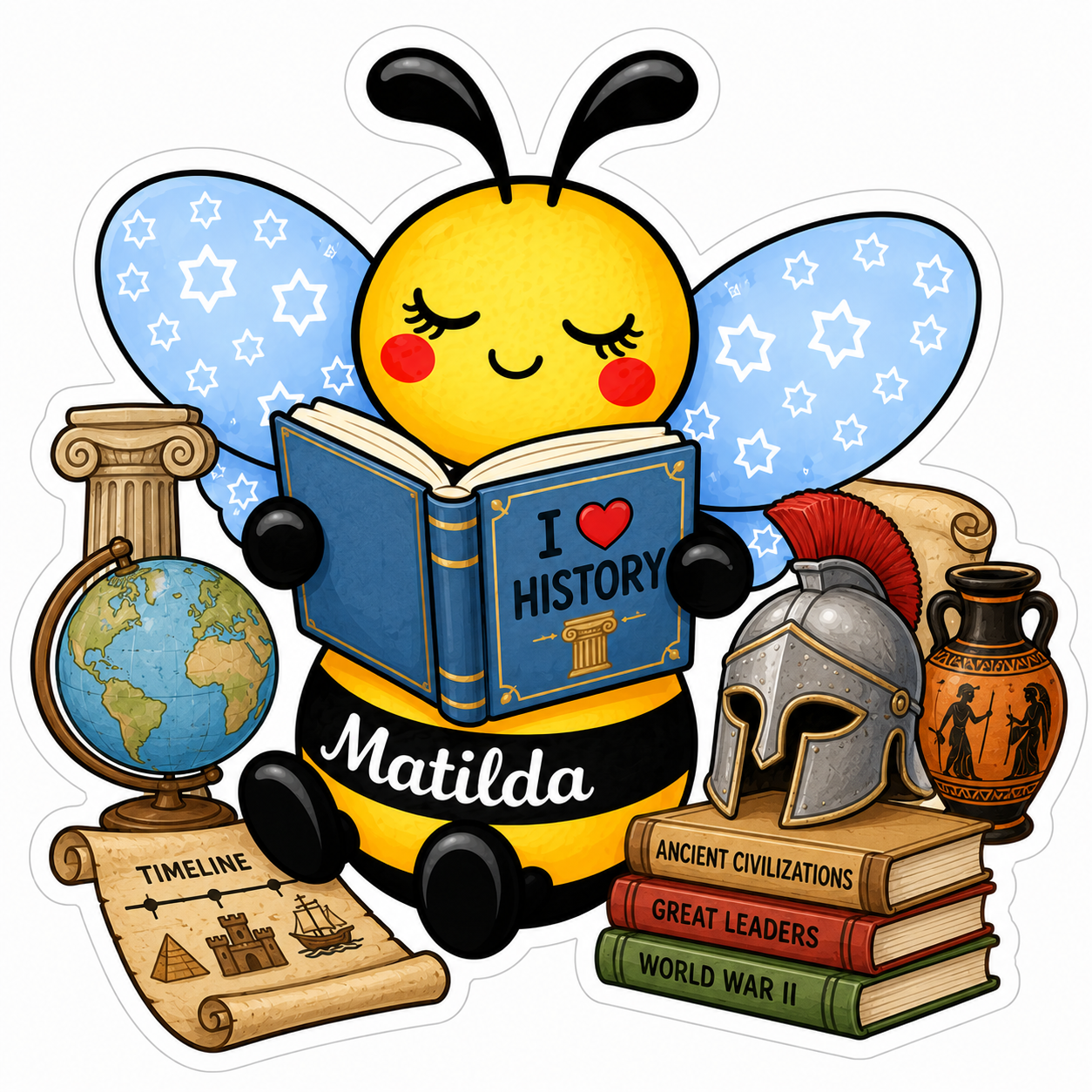 Free Matilda Bee Sticker Bundle - School Kids Edition