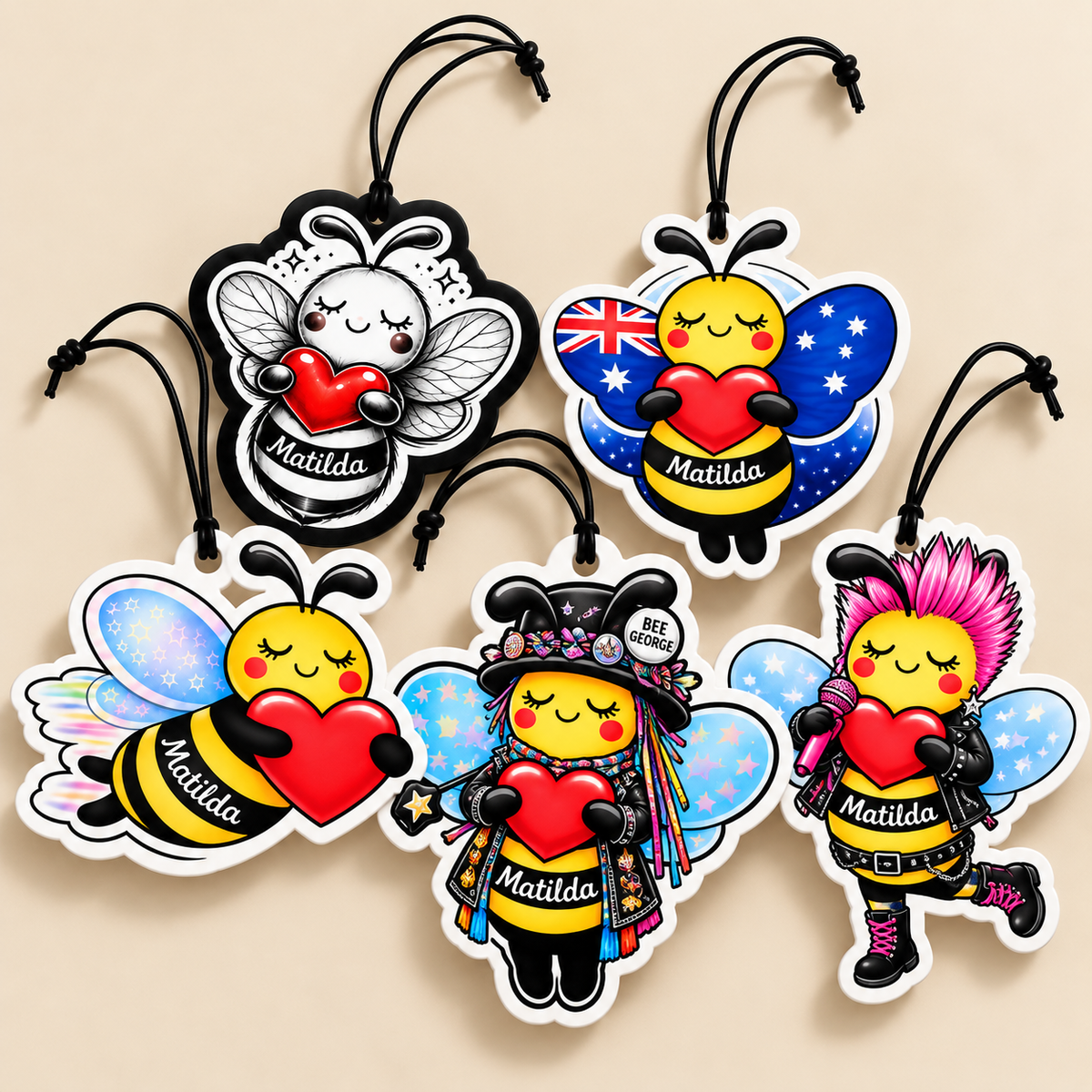 Matilda Bee Hanging Car Air Freshener Bundle