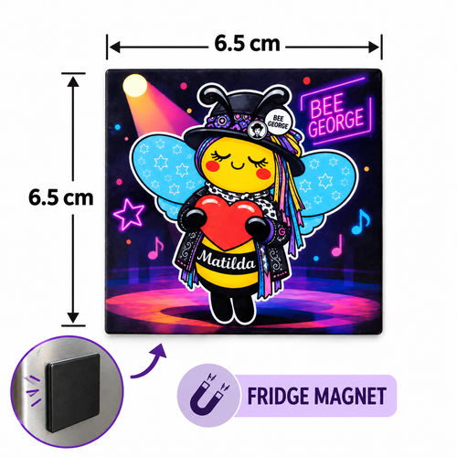 Bee George Fridge Magnet